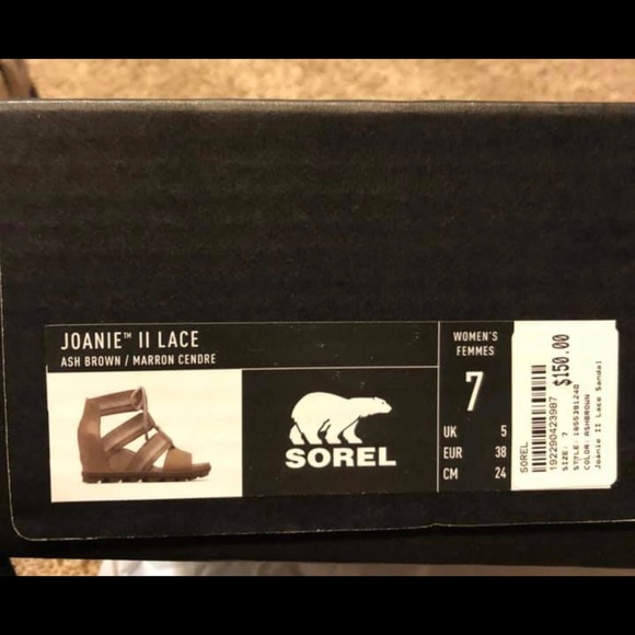 New- Sorel Joanie II lace up sandals - Picture 4 of 4